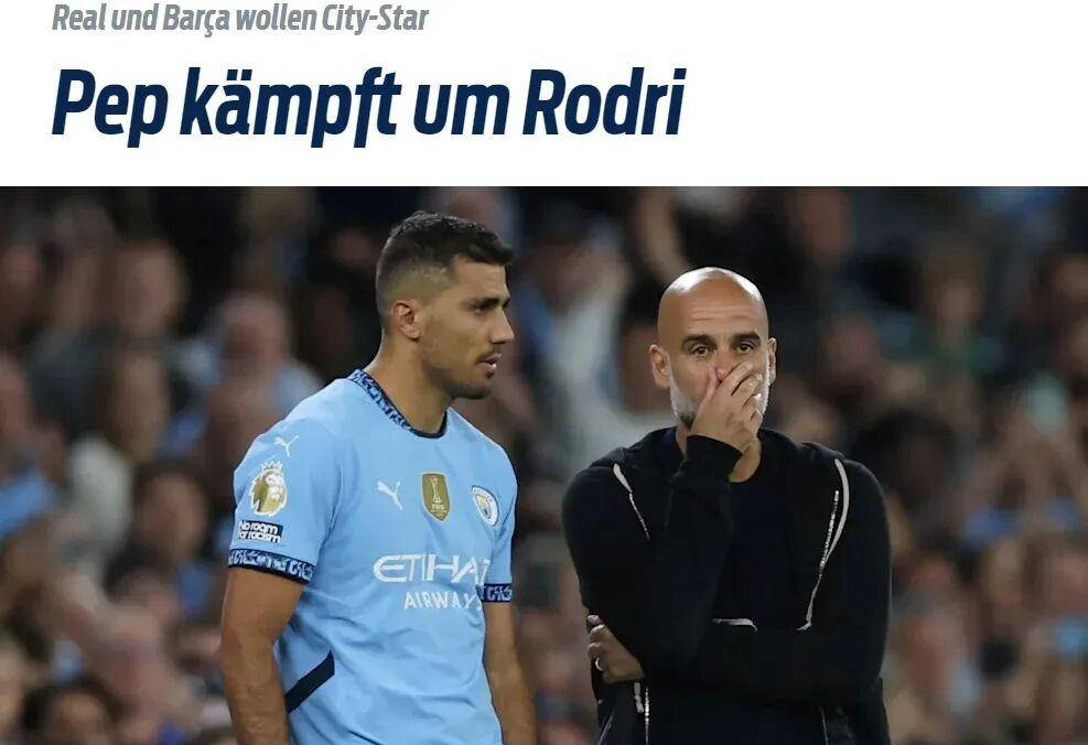 德媒曝夏季转会重磅竞争:皇马巴萨争夺罗德里,意媒称曼联锁定迪马尔科 德媒曝夏季转会重磅竞争:皇马巴萨争夺罗德里,意媒称曼联锁定迪马尔科